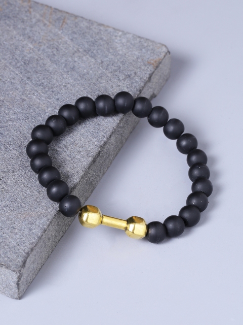 

Dare by Voylla Black beaded Elasticated Bracelet