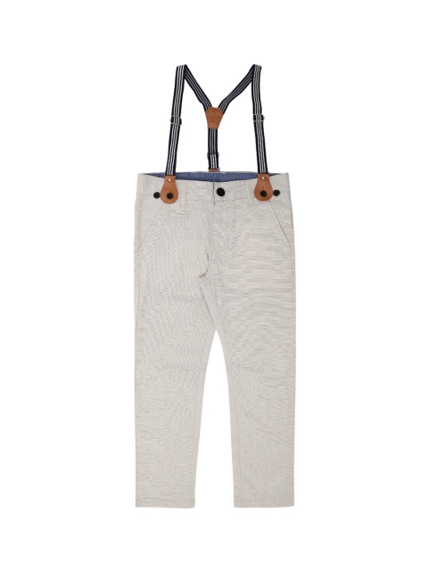 

Pantaloons Junior Boys Beige Regular Fit Self Design Regular Trousers