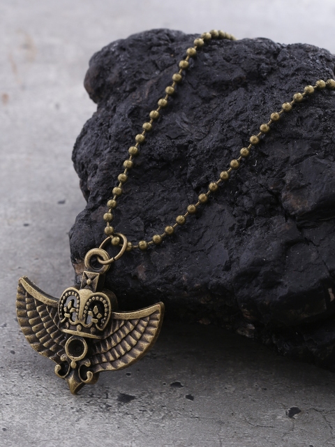 

Dare by Voylla Men Gold-Toned Pendant with Chain