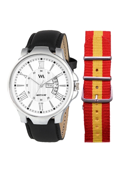 

WM Men White Analogue Watch