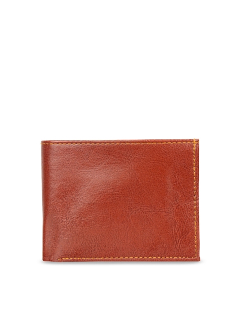 

LONDON FASHION hob Men Brown Solid Two Fold Wallet