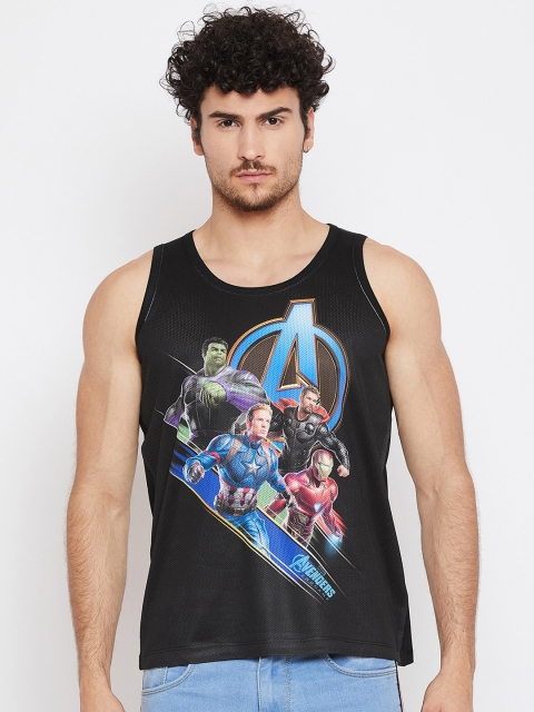 

Marvel by Wear Your Mind Men Black Printed Round Neck T-shirt