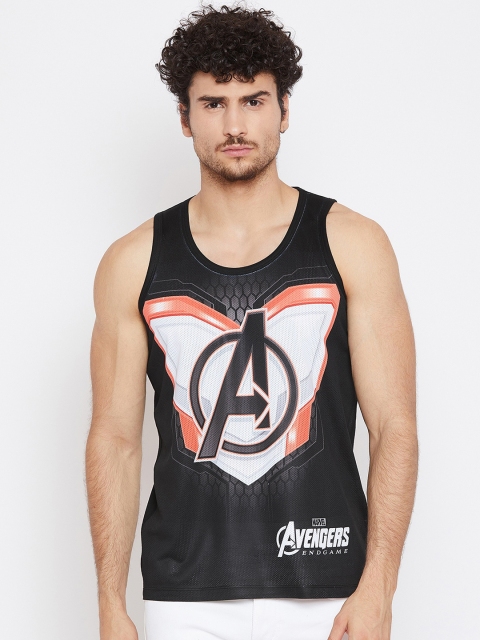 

Marvel by Wear Your Mind Men Black Printed Round Neck T-shirt