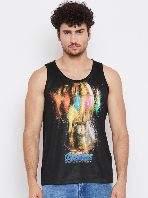 

Marvel by Wear Your Mind Men Black Printed Round Neck T-shirt