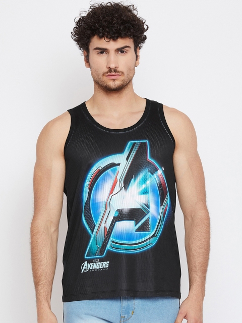 

Marvel by Wear Your Mind Men Black Printed Round Neck T-shirt