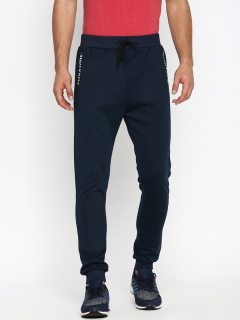 

Basics Men Navy Blue Solid Slim Fit Joggers