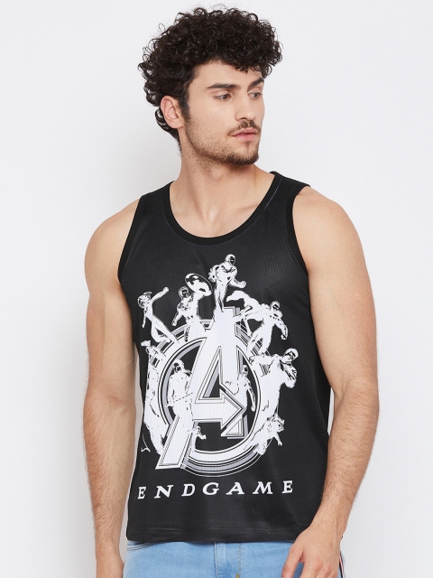 

Marvel by Wear Your Mind Men Black Printed Round Neck T-shirt