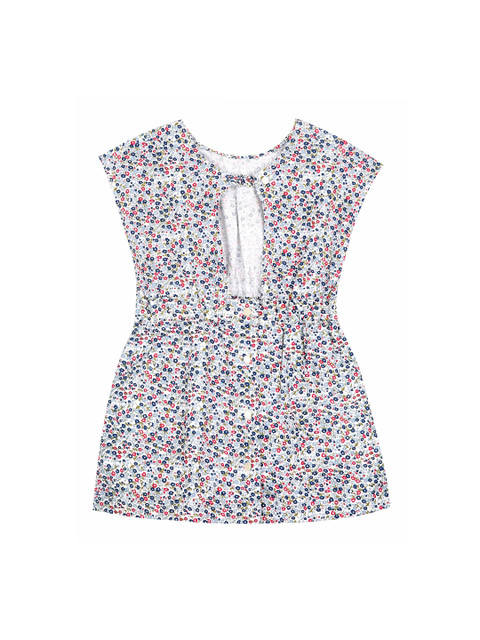 

Cherry Crumble Girls Multicoloured Fit and Flare Dress, Multi