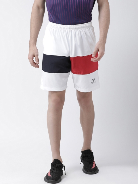 

Masch Sports Men White Colourblocked Regular Fit Sports Shorts