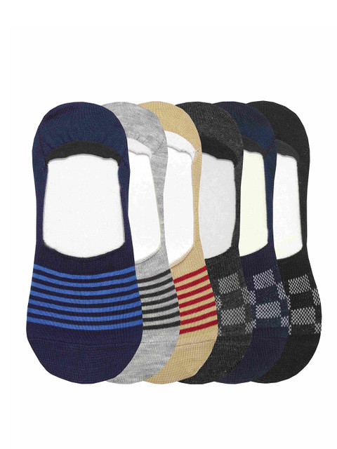 

Urban Dog Men Pack of 6 Assorted Shoe Liner Socks