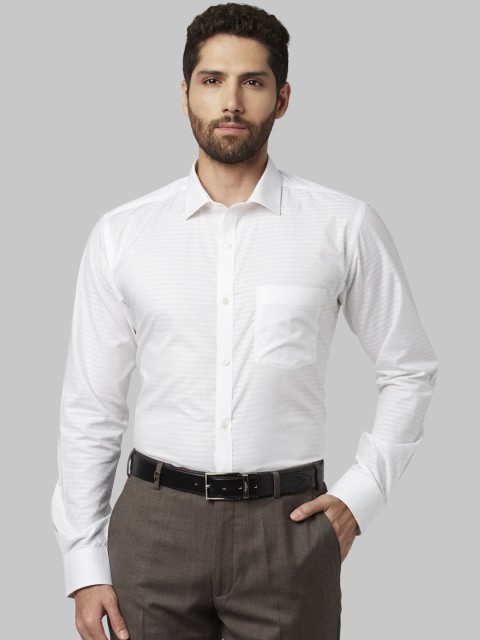 

Park Avenue Men White Slim Fit Solid Formal Shirt