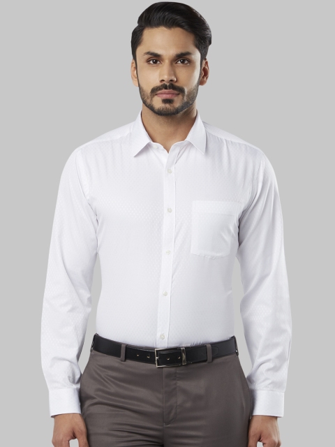 

Next Look Men White Regular Fit Self Design Formal Shirt