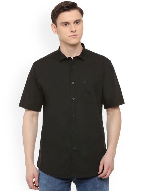 

Allen Solly Men Olive Green Slim Fit Solid Casual Shirt