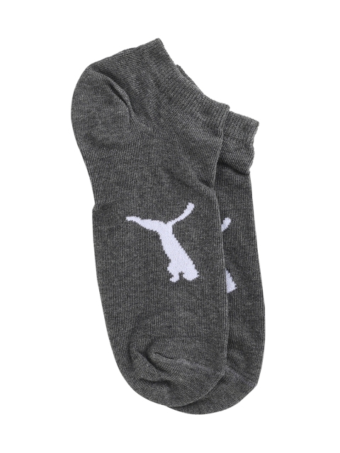 

Puma Unisex Grey Solid Ankle-Length Socks
