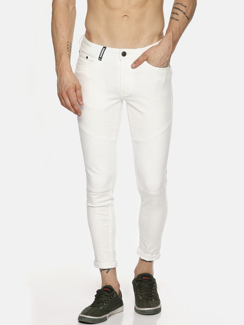 

IMPACKT Men White Skinny Fit Mid-Rise Clean Look Stretchable Jeans