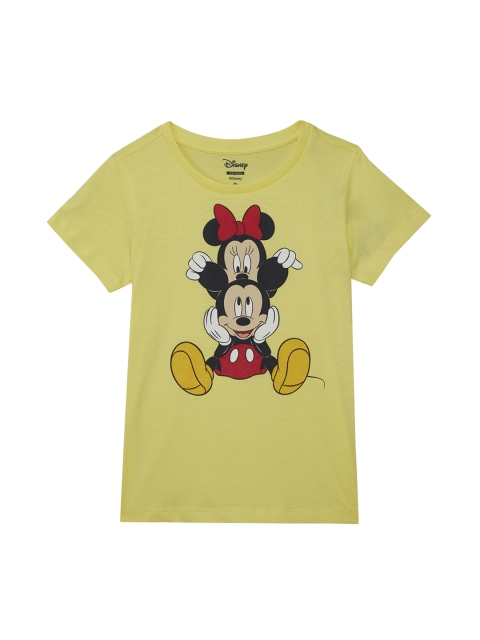 

Mickey & Friends featured Yellow Tshirt for Girls