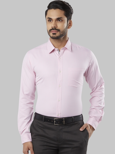 

Next Look Men Pink Slim Fit Printed Formal Shirt