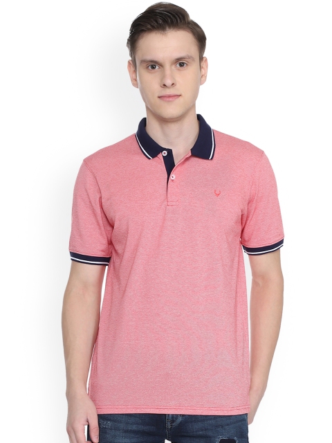 

Allen Solly Men Red Solid Polo Collar T-shirt