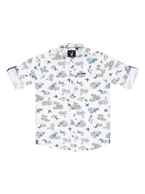 

URBAN SCOTTISH Boys Multicoloured Regular Fit Printed Casual Shirt, Multi