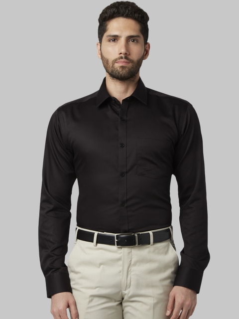 

Park Avenue Men Black Slim Fit Solid Formal Shirt