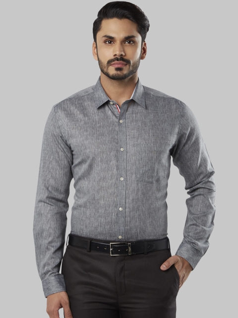 

Next Look Men Grey Slim Fit Solid Formal Shirt
