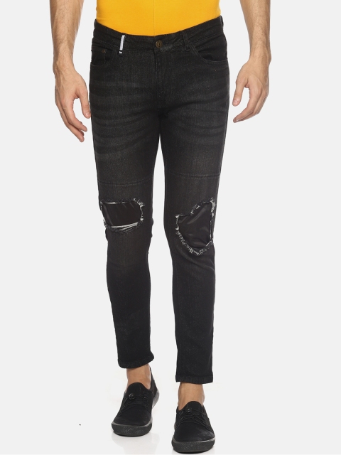 

IMPACKT Men Black Skinny Fit Mid-Rise Mildly Distressed Stretchable Jeans