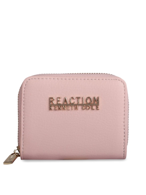 

Kenneth Cole Women Pink Solid Zip Around Wallet