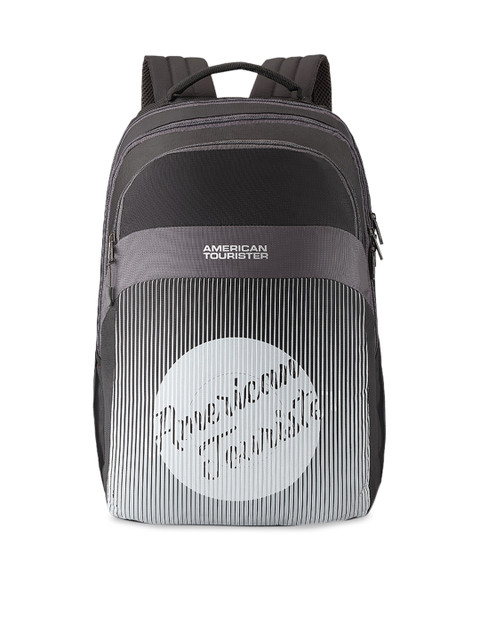 

AMERICAN TOURISTER Unisex Black Striped Backpack
