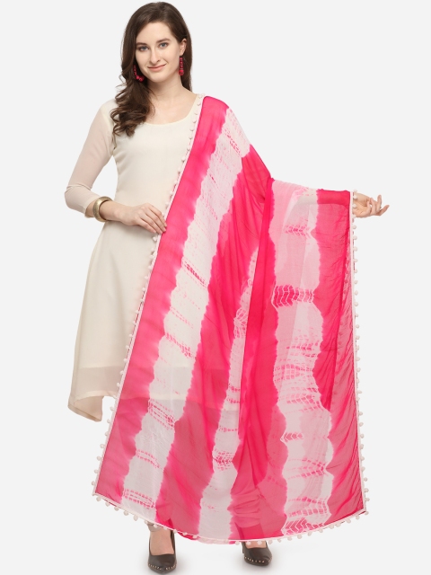 

Satrani Pink Printed Dupatta