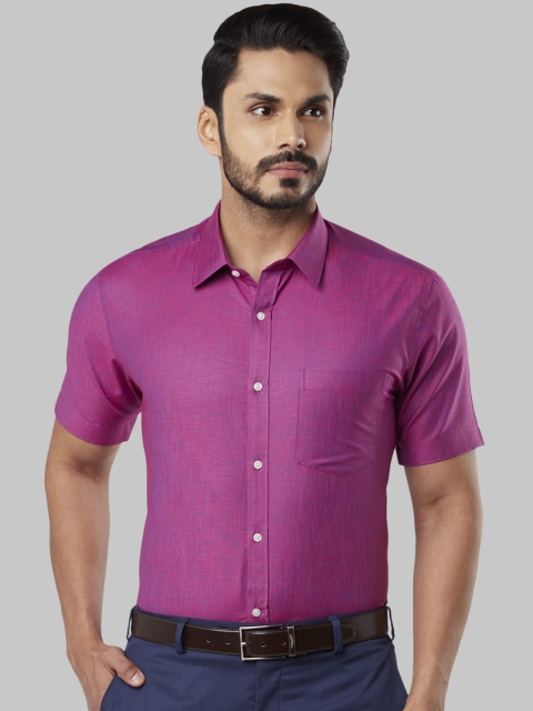 

Next Look Men Purple Regular Fit Solid Formal Shirt