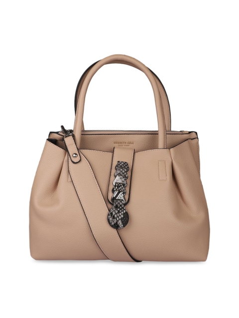 

Kenneth Cole Beige Solid Handheld Bag