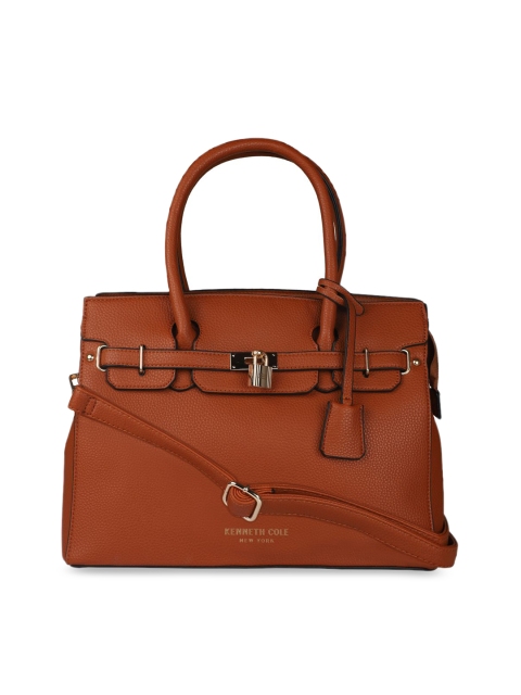 

Kenneth Cole Brown Textured Handheld Bag