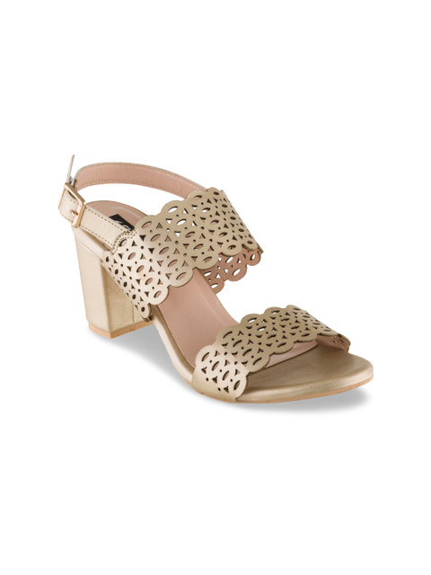 

Sherrif Shoes Women Gold-Coloured Textured Heels
