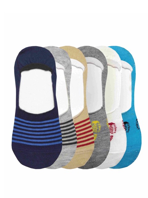 

Urban Dog Men Pack of 6 Assorted Shoe Liner Socks