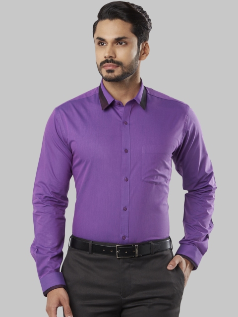 

Next Look Men Purple Slim Fit Solid Formal Shirt