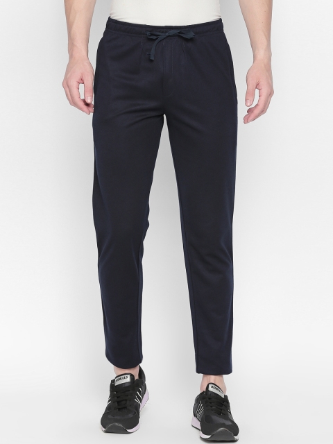 

Avoq Men Navy Blue Smart Fit Zipper Pocket Trackpant