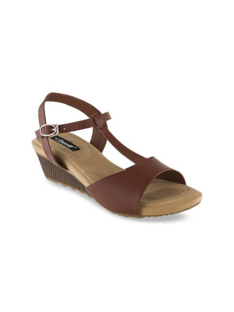

Sherrif Shoes Women Brown Solid Heels