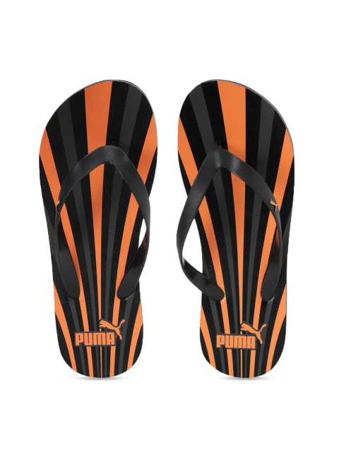 

Puma Unisex Black Printed Epsom IDP Thong Flip-Flops