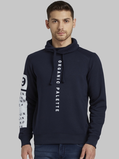 

Parx Men Blue Printed Sweatshirt