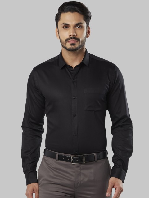 

Next Look Men Black Slim Fit Solid Formal Shirt
