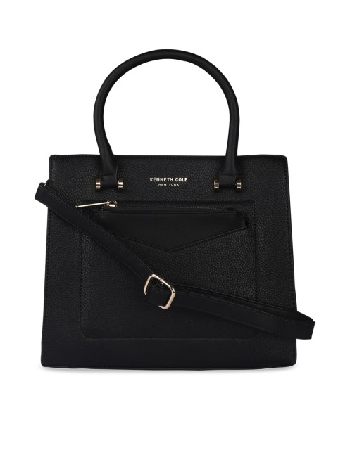 

Kenneth Cole Black Solid Handheld Bag