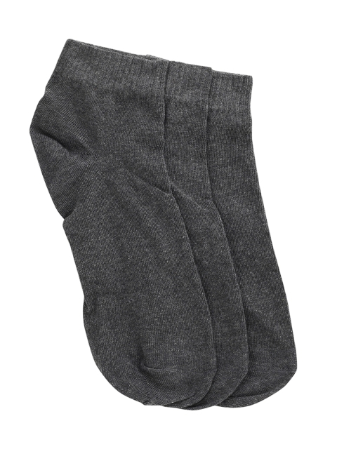 

Puma Unisex Pack of 3 Solid Ankle-Length Socks, Charcoal