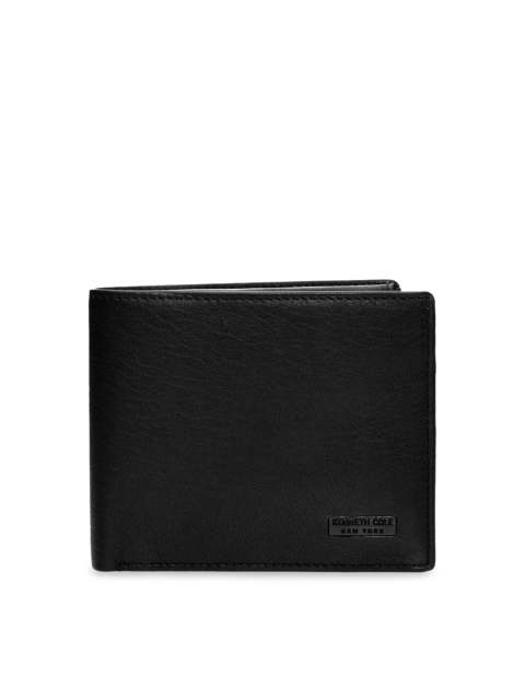 

Kenneth Cole Men Black Solid Two Fold Wallet