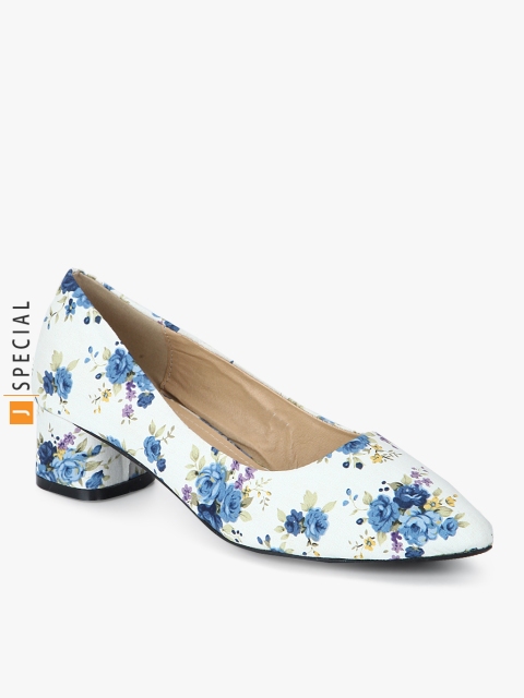 

White Pointed Toe Belly Shoes