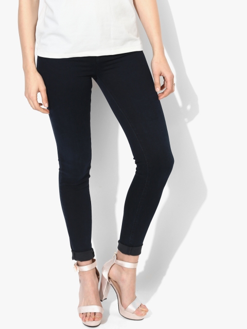 

GAS Women Navy Blue Skinny Fit Mid-Rise Clean Look Stretchable Jeans