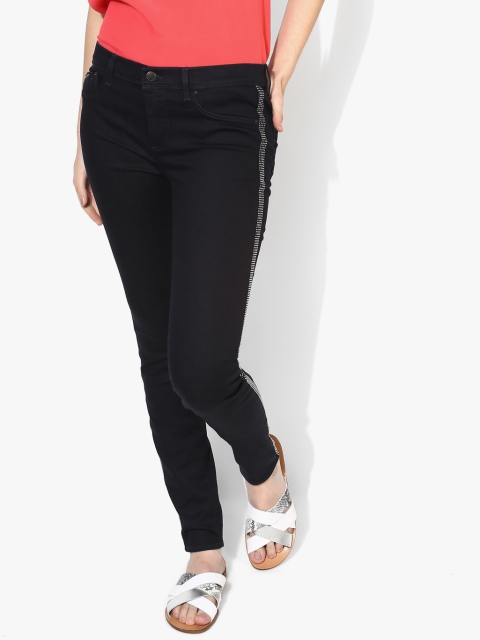 

GAS Women Navy Blue Regular Fit Mid-Rise Clean Look Stretchable Jeans