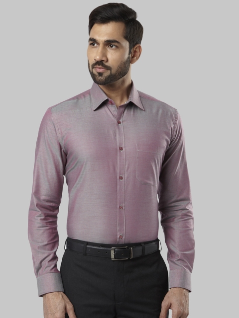 

Raymond Men Purple Regular Fit Self Design Formal Shirt