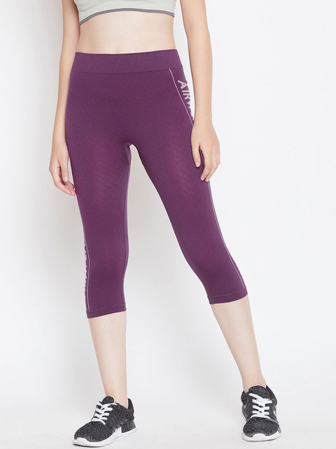 

C9 AIRWEAR Women Purple Solid Capris