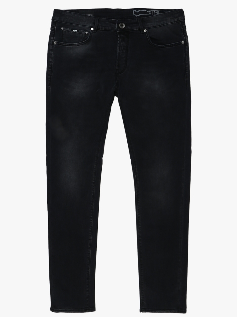 Navy Blue Regular Fit Low-Rise Clean Look Jeans