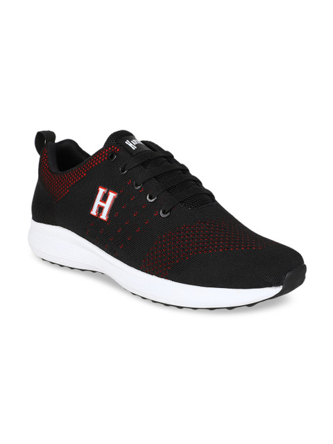 

Harvard Men Black Mesh Running Shoes